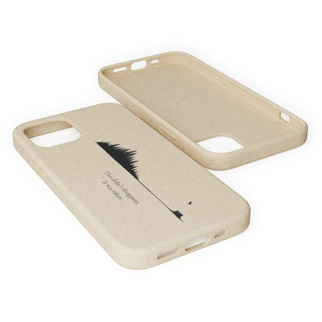 Biodegradable Phone Case — Minimal Forest Design (Biodegradable)