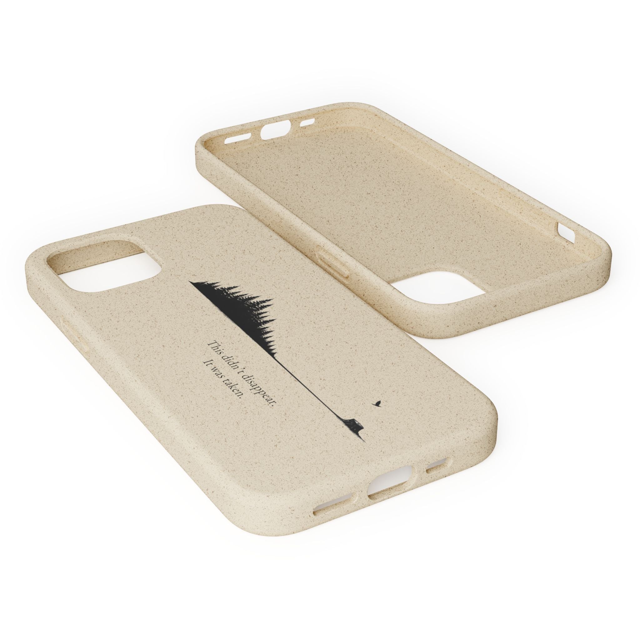 Biodegradable Phone Case — Minimal Forest Design (Biodegradable)