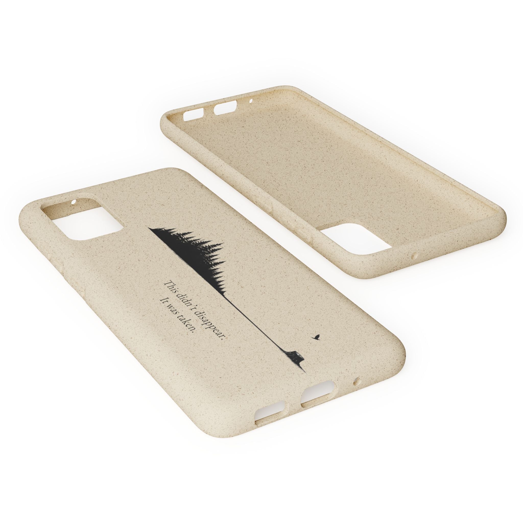 Biodegradable Phone Case — Minimal Forest Design (Biodegradable)
