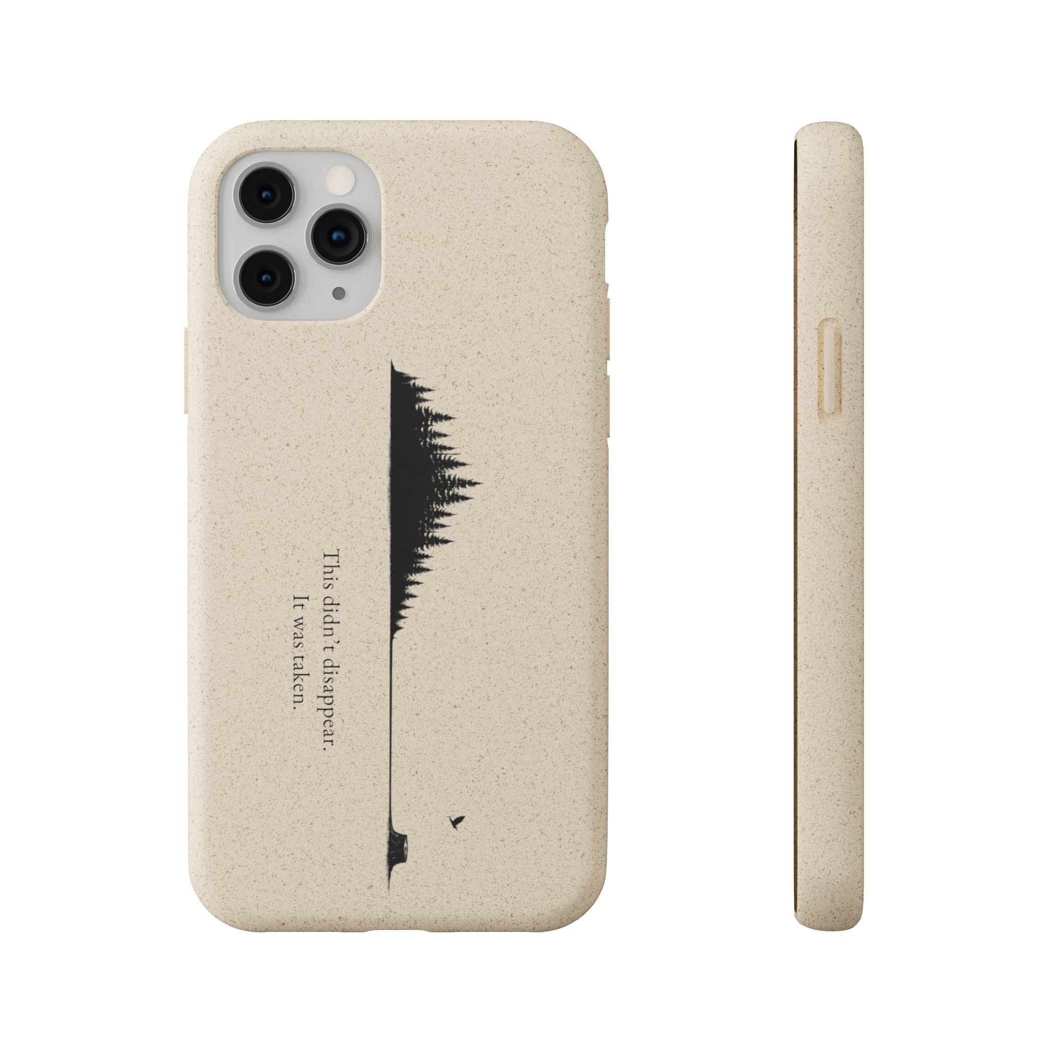 Biodegradable Phone Case — Minimal Forest Design (Biodegradable)
