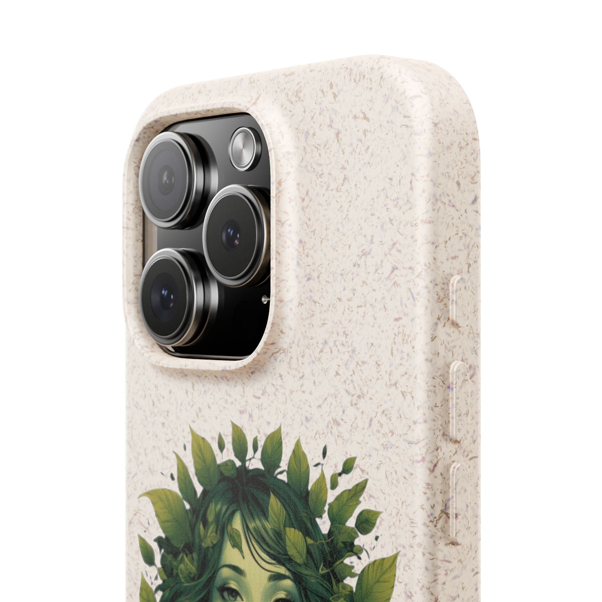 Eco Green Goddess Biodegradable Phone Case – Botanical Nature Art