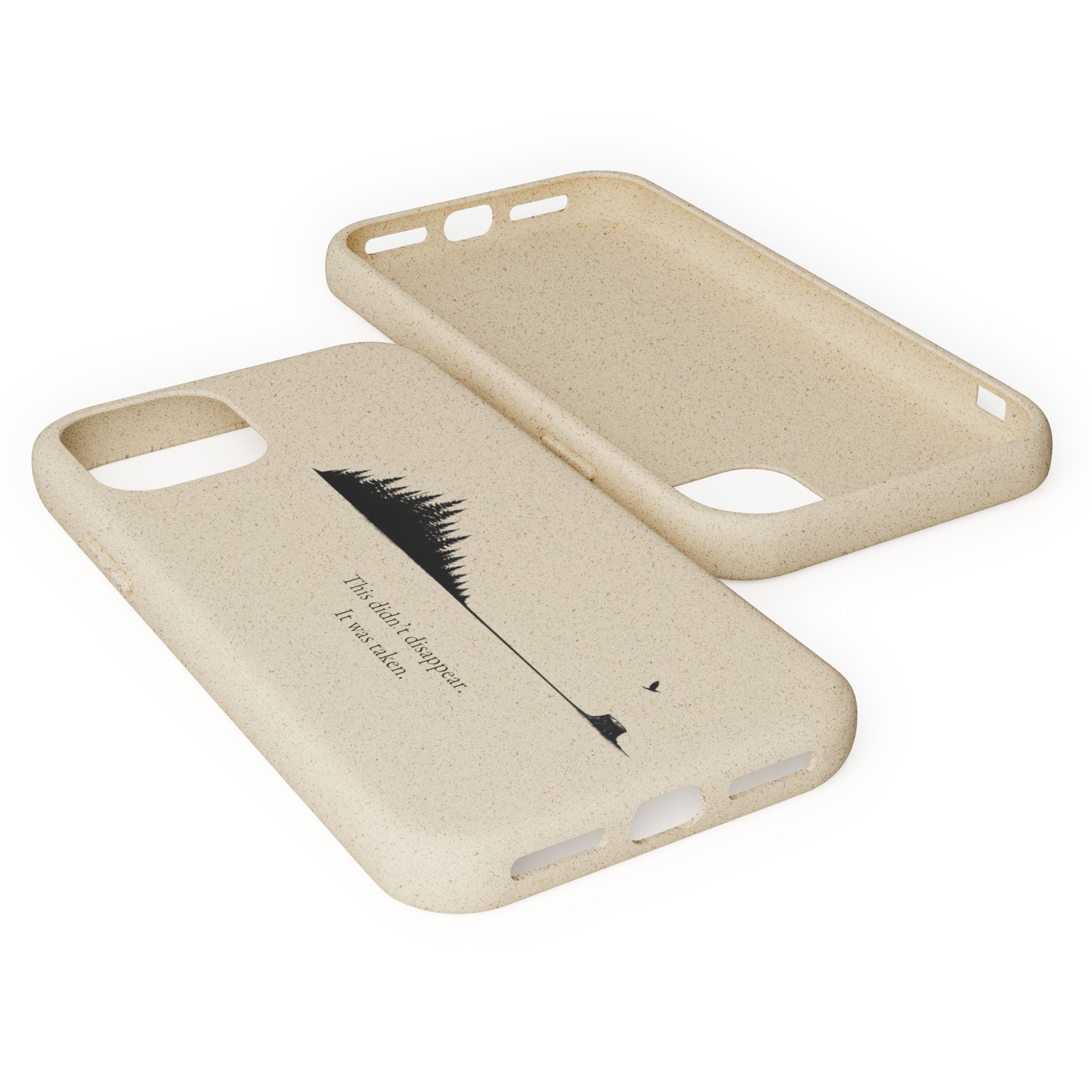 Biodegradable Phone Case — Minimal Forest Design (Biodegradable)