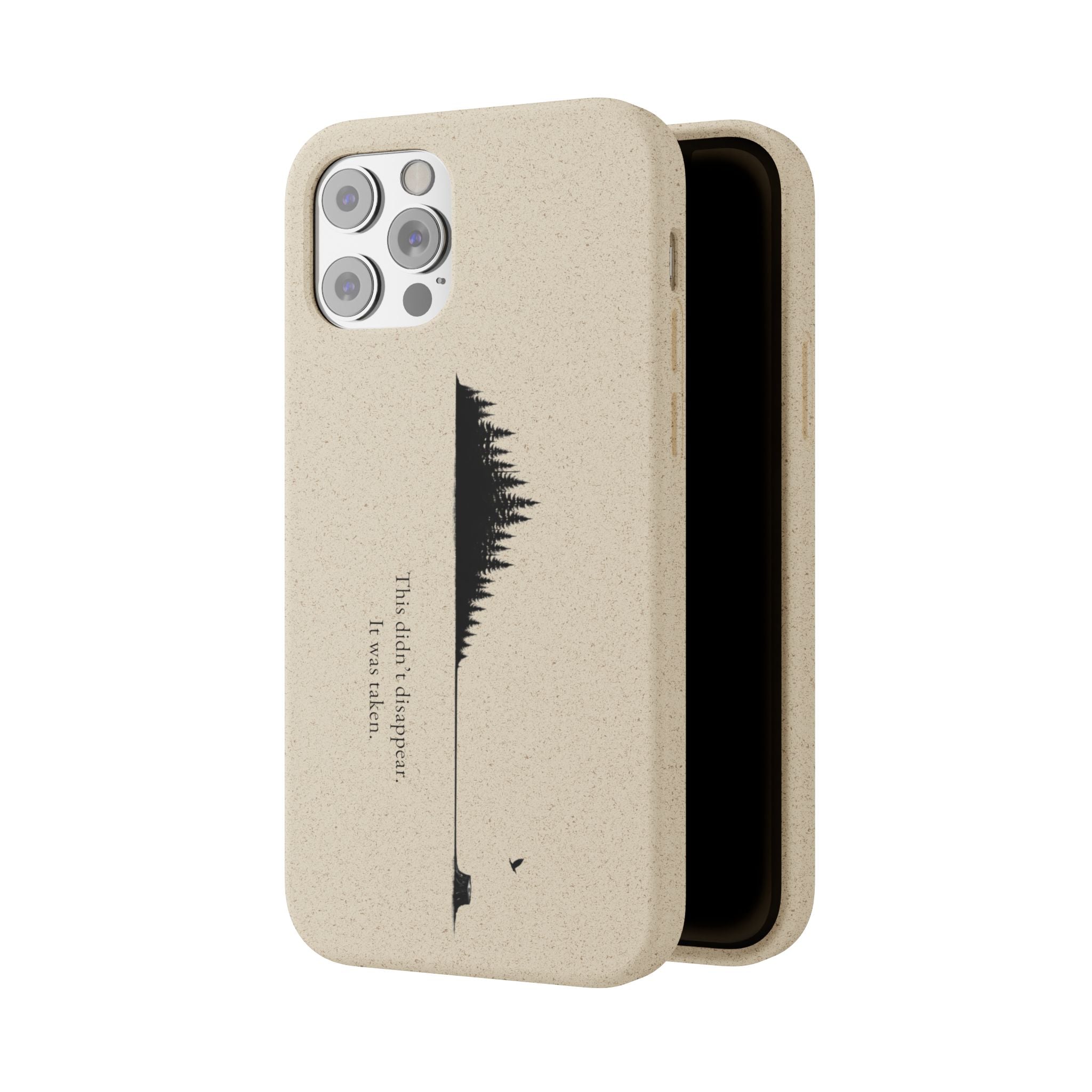 Biodegradable Phone Case — Minimal Forest Design (Biodegradable)