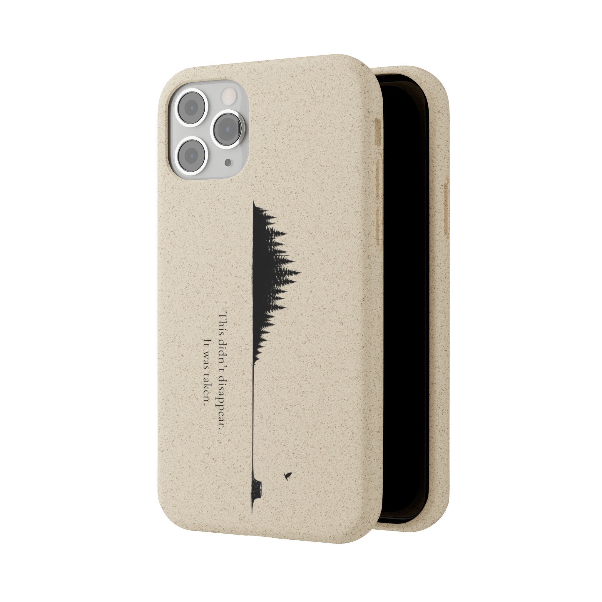 Biodegradable Phone Case — Minimal Forest Design (Biodegradable)