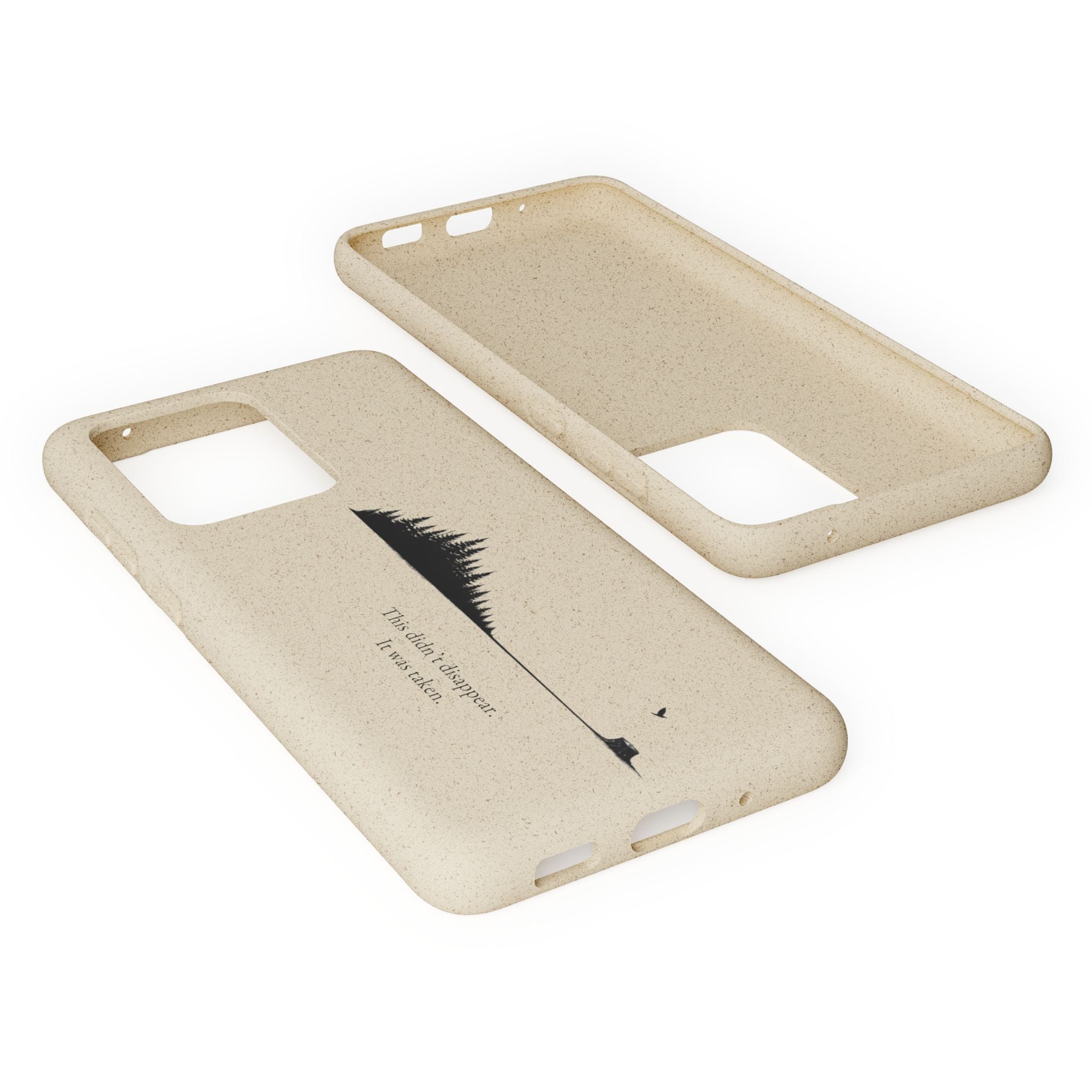 Biodegradable Phone Case — Minimal Forest Design (Biodegradable)