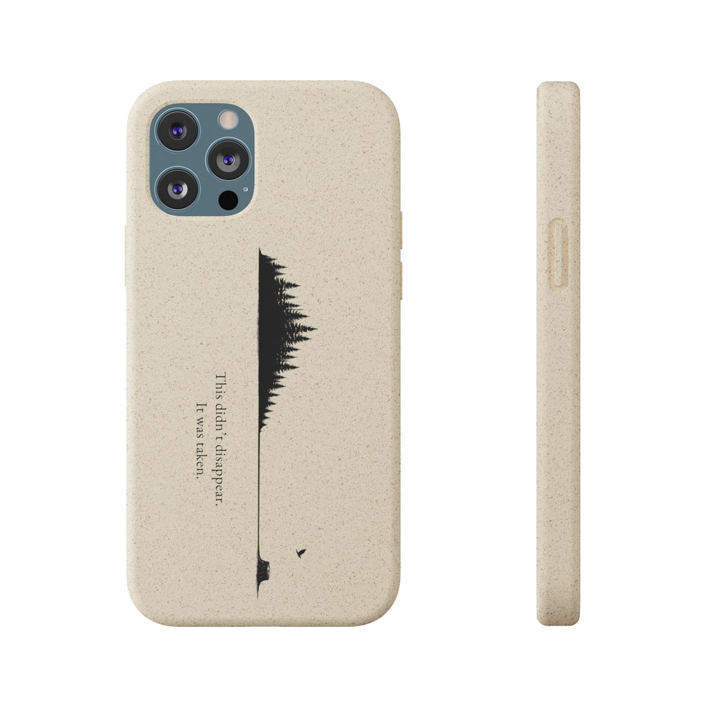 Biodegradable Phone Case — Minimal Forest Design (Biodegradable)