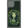Green Goddess Phone Skin (vegan paper leather) – Nature Spirit Floral Phone Decal