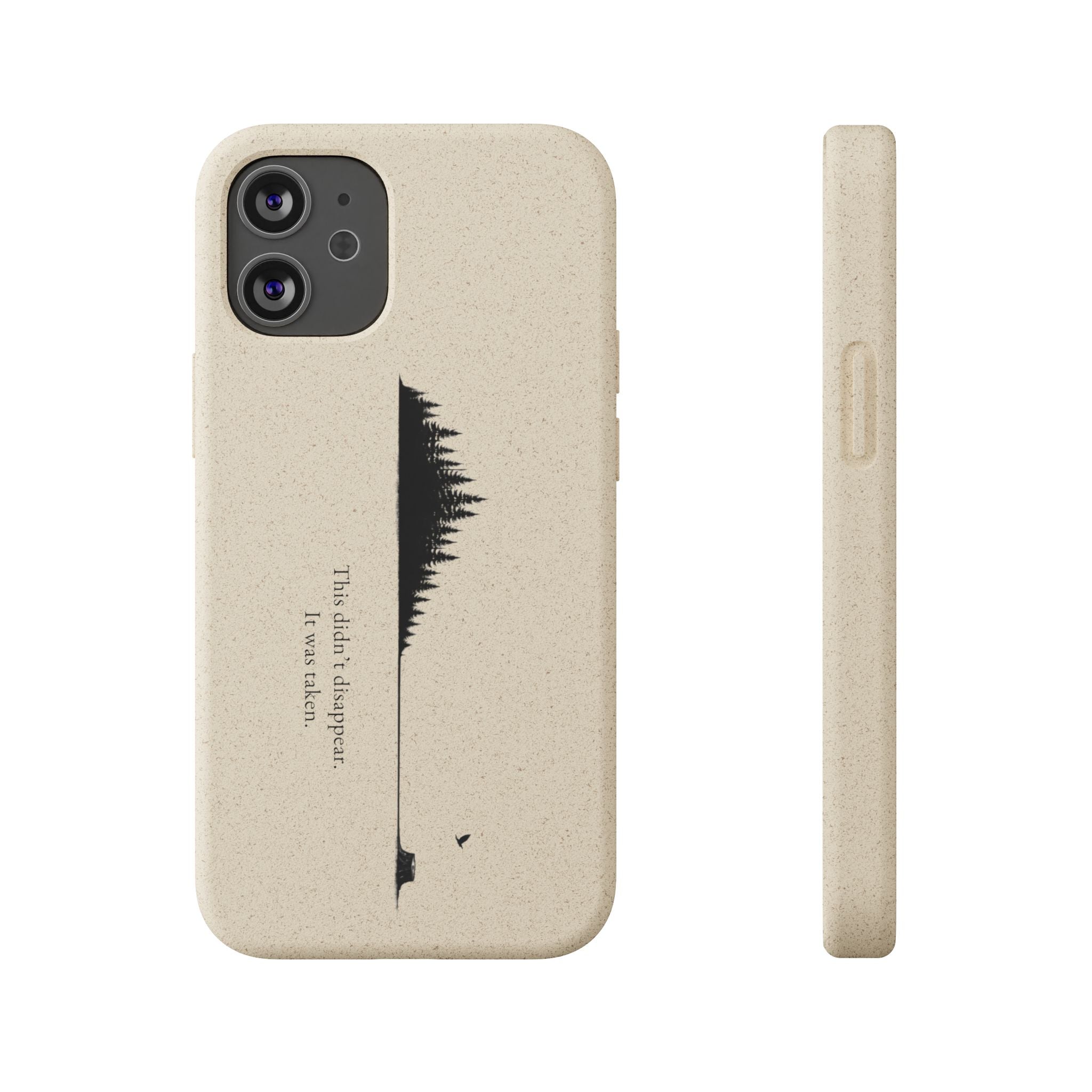 Biodegradable Phone Case — Minimal Forest Design (Biodegradable)
