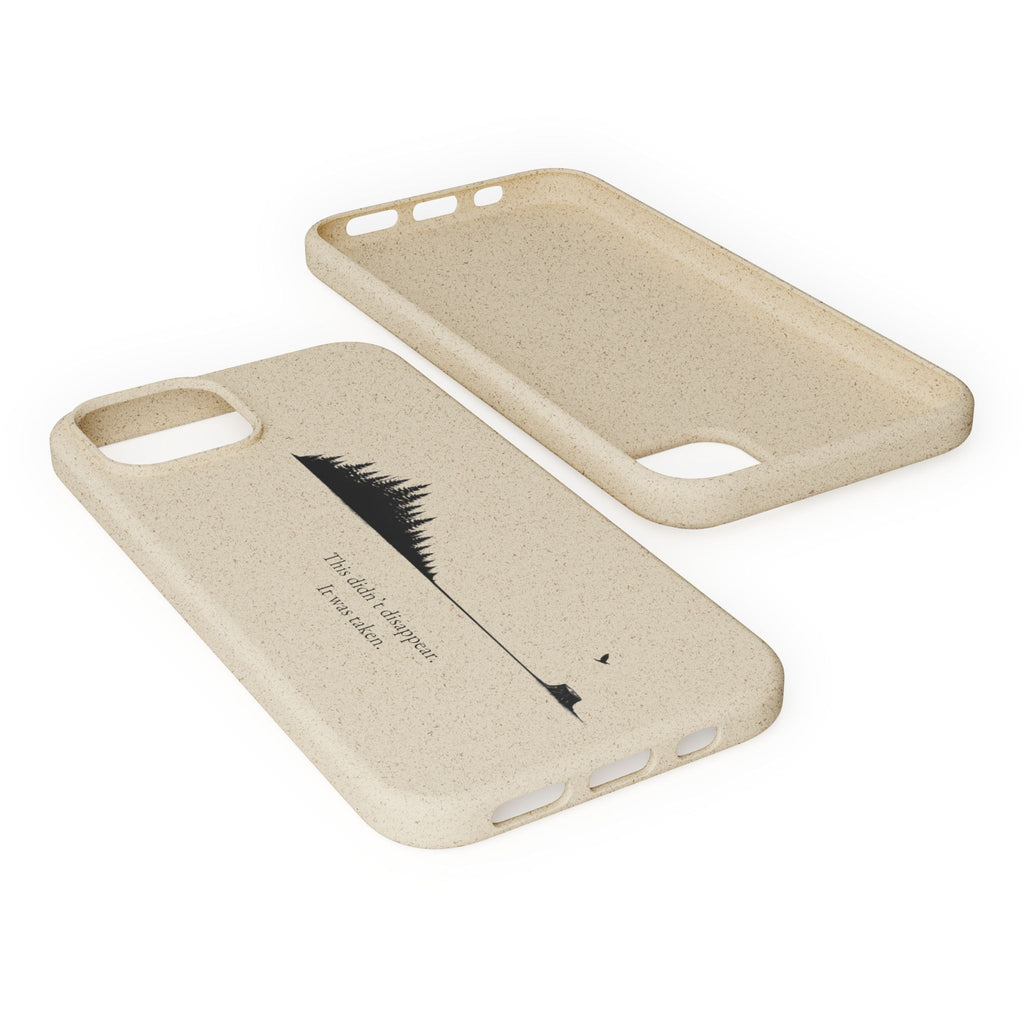 Biodegradable Phone Case — Minimal Forest Design (Biodegradable)