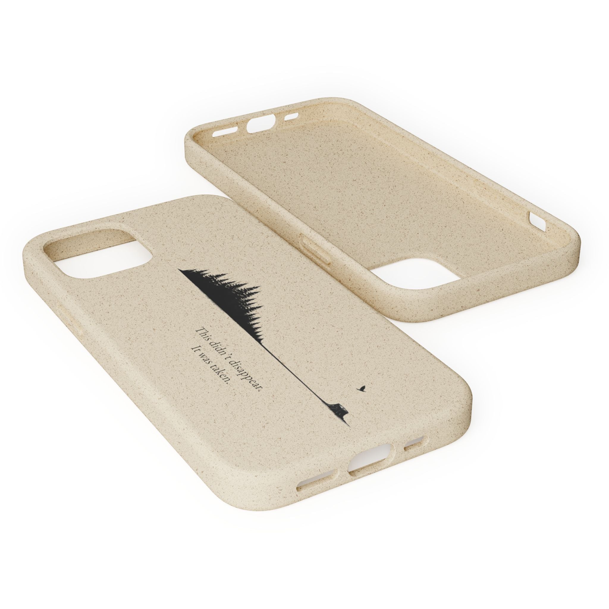 Biodegradable Phone Case — Minimal Forest Design (Biodegradable)