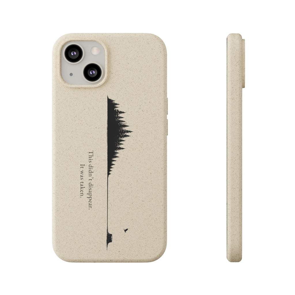 Biodegradable Phone Case — Minimal Forest Design (Biodegradable)